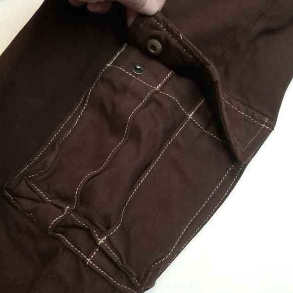 HIDDEN Jeans Brown Crossover Cargo Pants - Picture 3 of 7